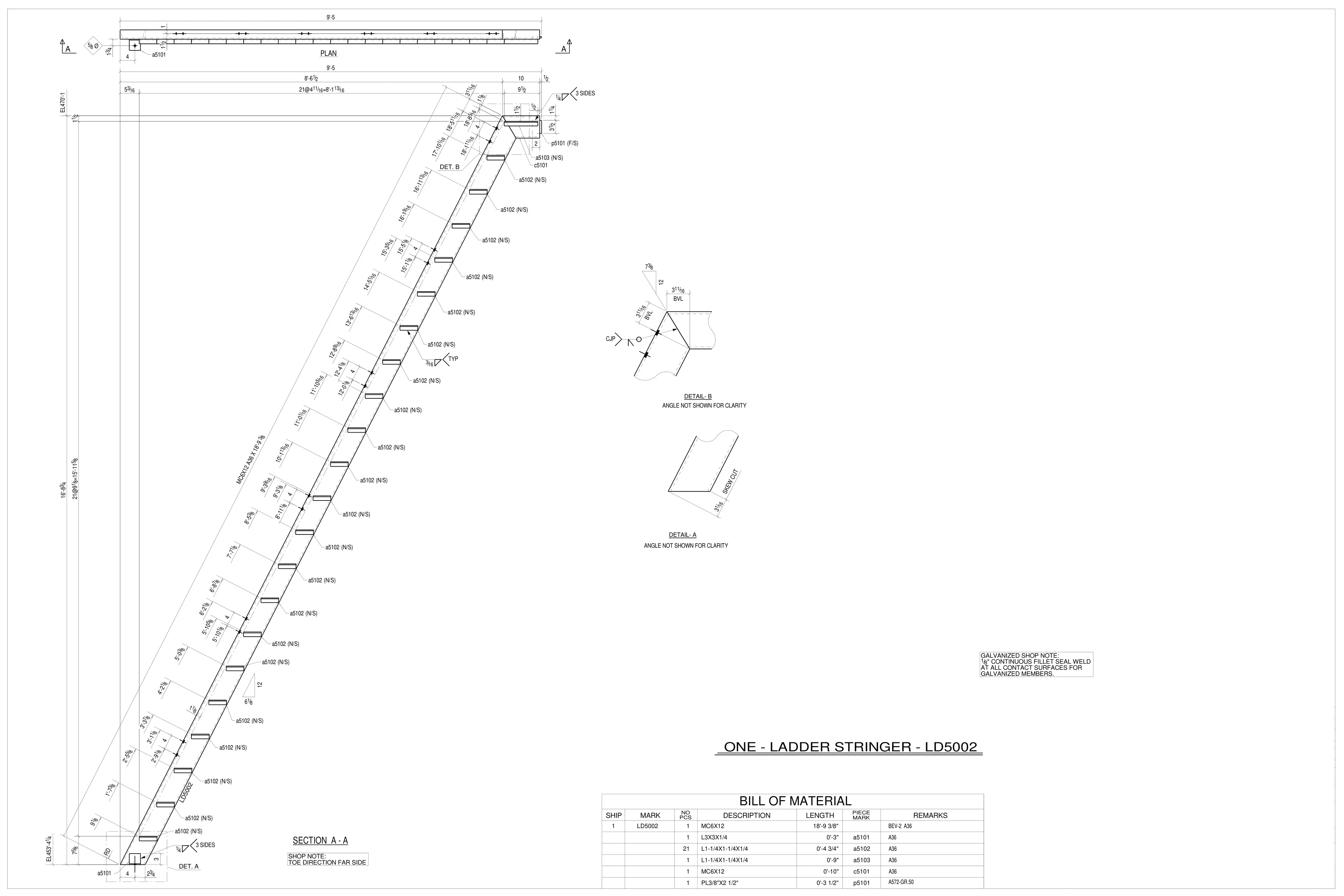 Ship Ladder Sheet