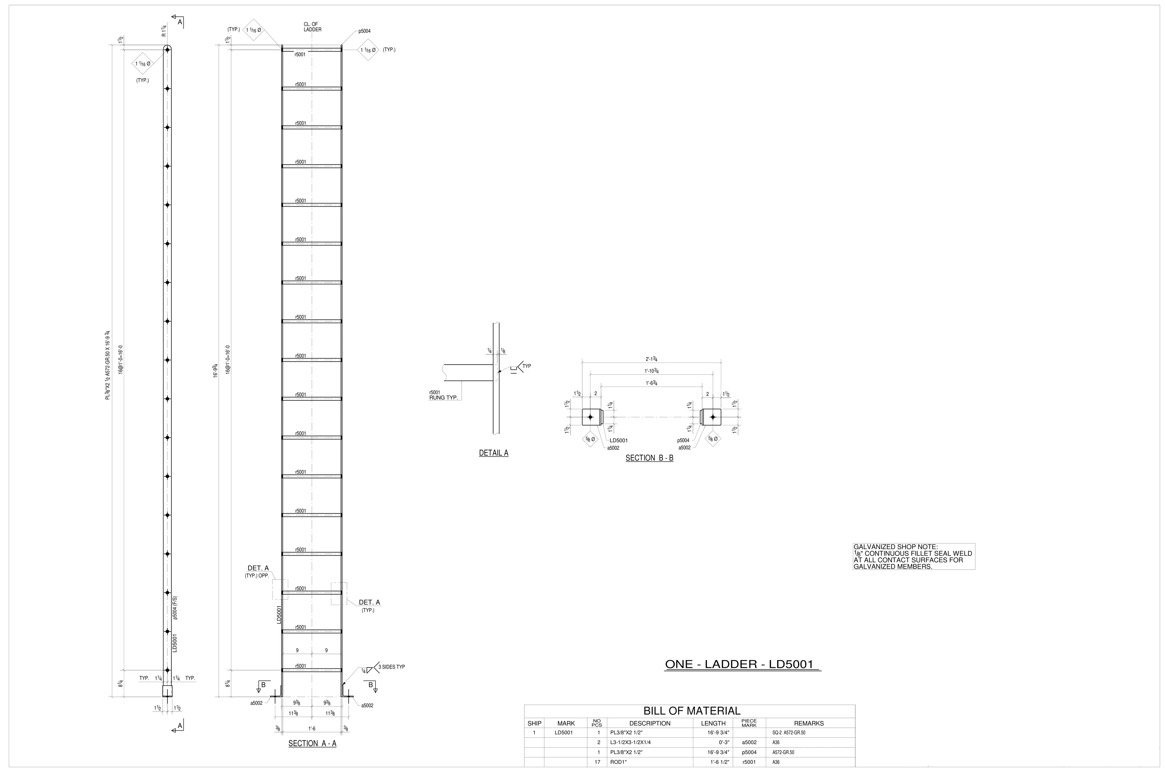 Straight Ladder Sheet